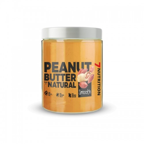 Peanut Butter Natural Smooth 1KG - 7 NUTRITION