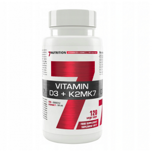 Vitamin D3 + K2MK7 120 caps - 7 NUTRITION