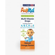 Multi-Vitamin Drops, Natural Orange Flavour - 25 ml - ActiKid