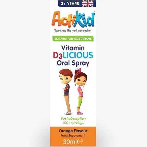 Vitamin d3licious oral spray - oragne - 30ml - ActiKid