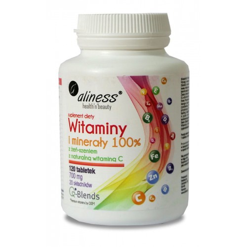 VITAMINS AND MINERALS 100% - 120TABS - Aliness