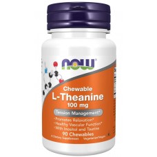 L-Theanine 100 mg 90 Chewables - Now Foods