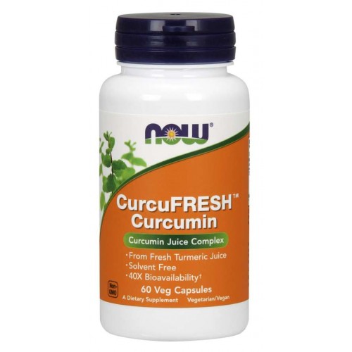 CurcuFRESH Curcumin Veg Capsules - Now Foods