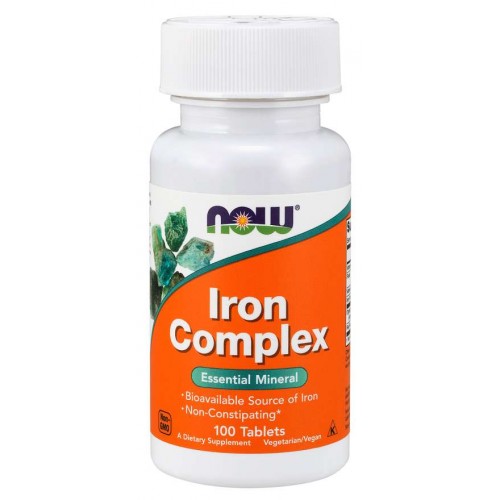 Iron Complex Vege Tabs - Now Foods