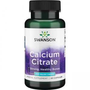 Calcium Citrate 200 mg 60 caps - Swanson